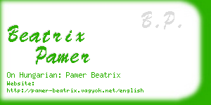 beatrix pamer business card